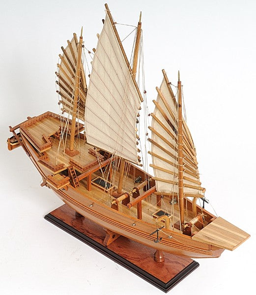 Chinese Junk Ship Model By Homeroots | Sculptures | Modishstore - 9