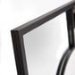 Graphite Geometric Design Square Metal Wall Mirror By Homeroots | Mirrors | Modishstore - 5