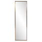 Antiqued Brushed Brass Rectangular Full Length Wall Mirror By Homeroots | Mirrors | Modishstore - 2