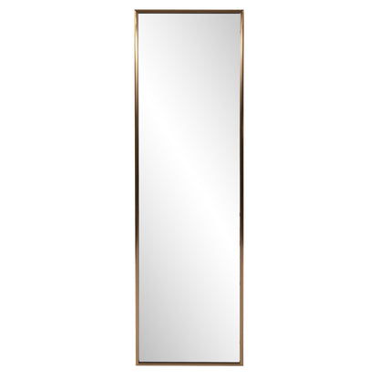 Antiqued Brushed Brass Rectangular Full Length Wall Mirror By Homeroots | Mirrors | Modishstore