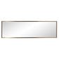 Antiqued Brushed Brass Rectangular Full Length Wall Mirror By Homeroots | Mirrors | Modishstore - 3