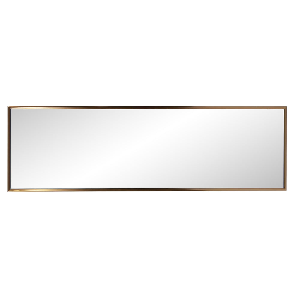 Antiqued Brushed Brass Rectangular Full Length Wall Mirror By Homeroots | Mirrors | Modishstore - 4
