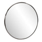 32" Antiqued Brushed Brass Round Wall Mirror By Homeroots | Mirrors | Modishstore - 7