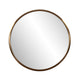 20" Antiqued Brushed Brass Round Wall Mirror By Homeroots | Mirrors | Modishstore