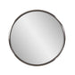 20" Antiqued Brushed Brass Round Wall Mirror By Homeroots | Mirrors | Modishstore - 6