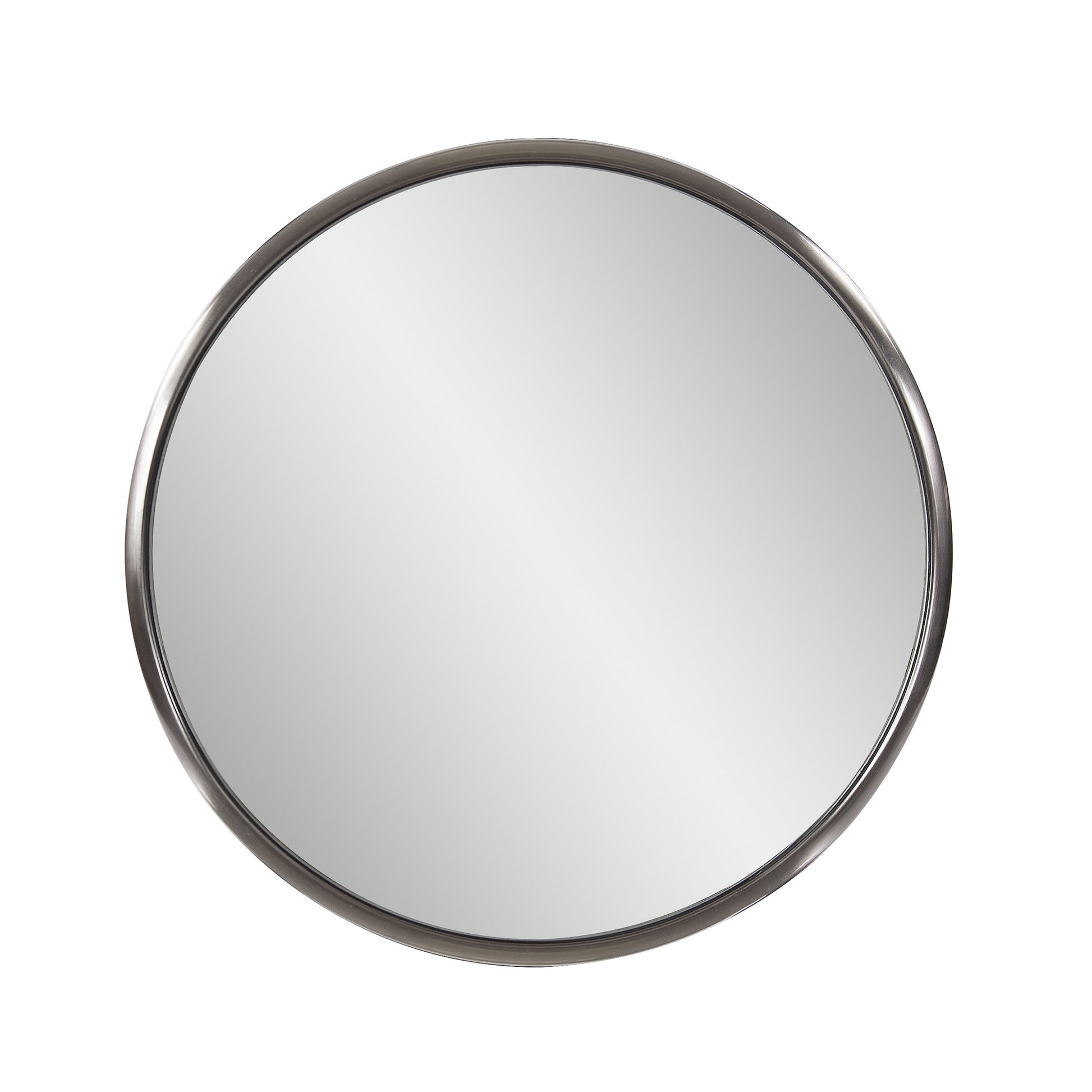 20" Antiqued Brushed Brass Round Wall Mirror By Homeroots | Mirrors | Modishstore - 6