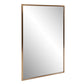 Antiqued Brushed Brass Rectangular Wall Mirror By Homeroots | Mirrors | Modishstore - 2