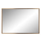 Antiqued Brushed Brass Rectangular Wall Mirror By Homeroots | Mirrors | Modishstore - 3