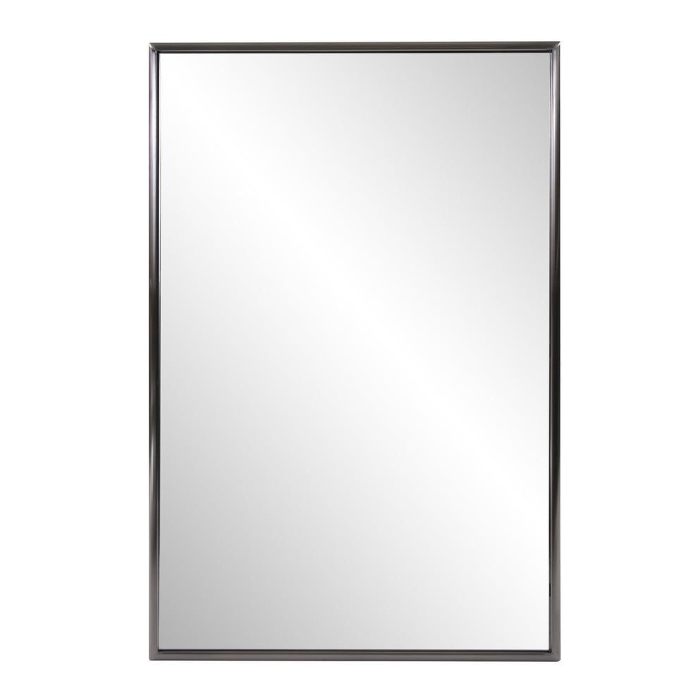 Antiqued Brushed Brass Rectangular Wall Mirror By Homeroots | Mirrors | Modishstore - 6