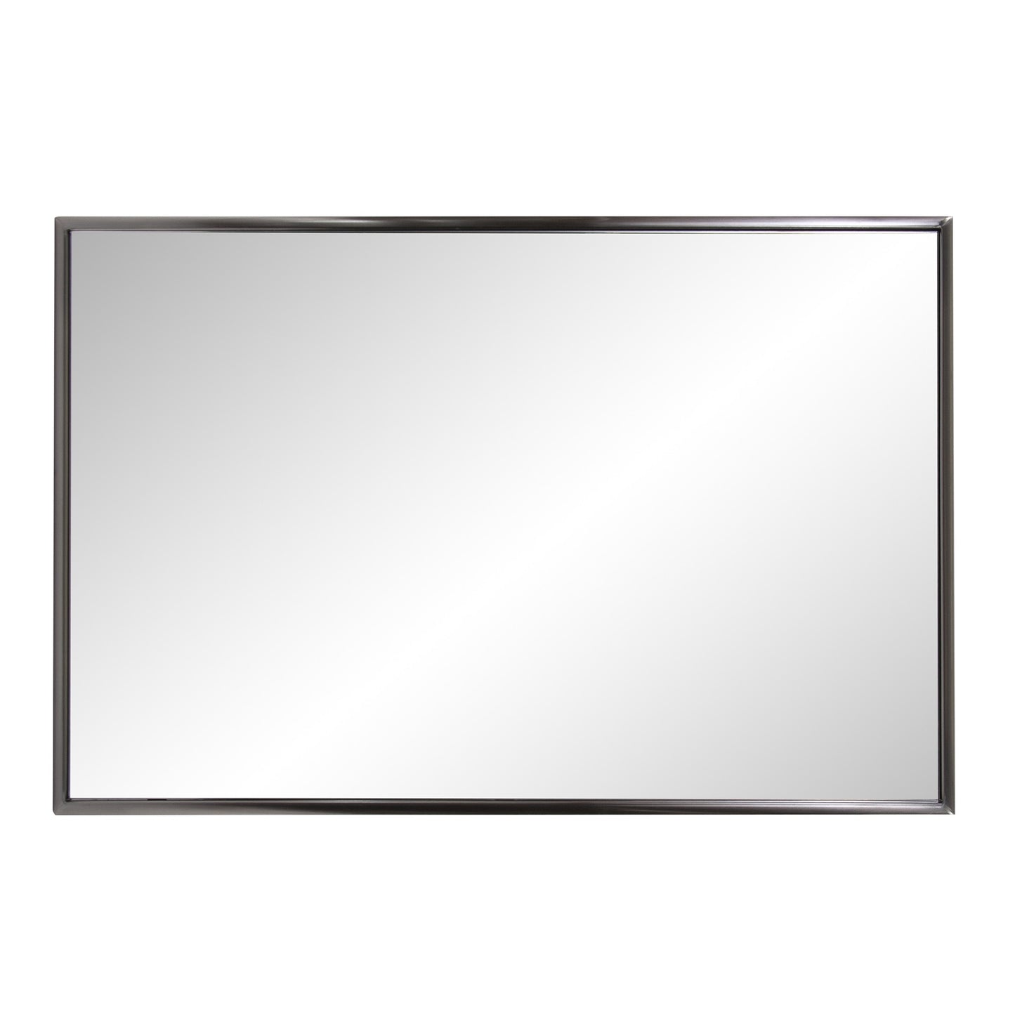 Antiqued Brushed Brass Rectangular Wall Mirror By Homeroots | Mirrors | Modishstore - 8