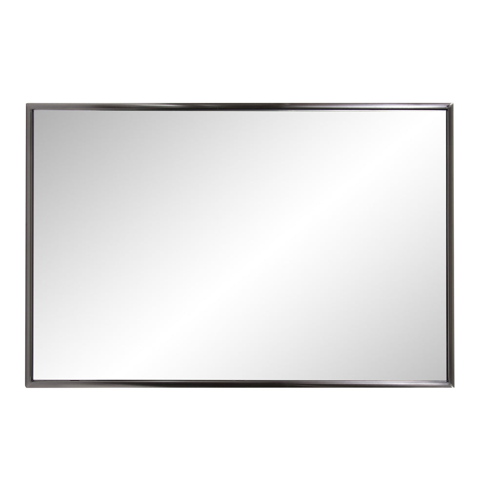 Antiqued Brushed Brass Rectangular Wall Mirror By Homeroots | Mirrors | Modishstore - 8