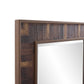 Rich Rustic Brown Faux Wood Full Body Wall Mirror By Homeroots | Mirrors | Modishstore - 3