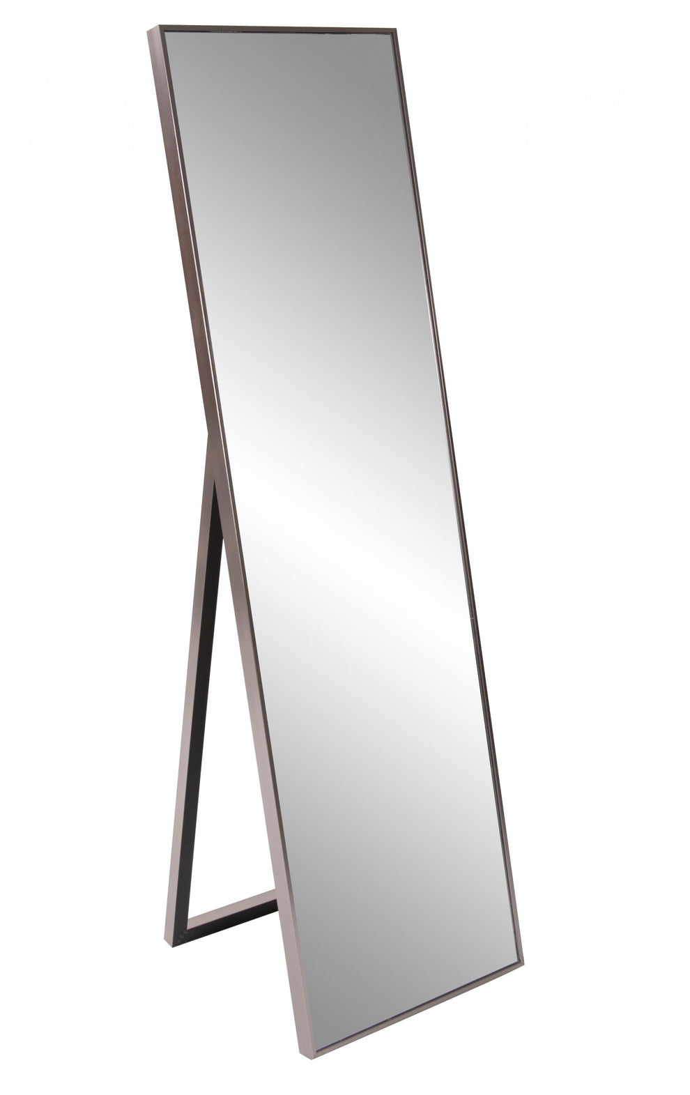 Sleek Brushed Brass Rectangular Full Length Standing Mirror By Homeroots | Mirrors | Modishstore - 2