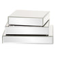 Set of Three Mirrored Rectangular Display Platforms By Homeroots | Sculptures | Modishstore - 2