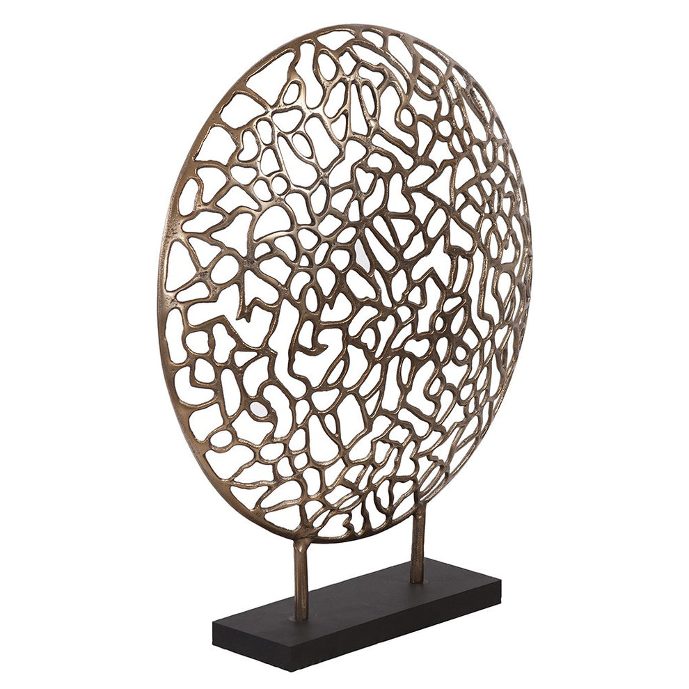 Bronze and Black Abstract Coral Sculpture By Homeroots | Sculptures | Modishstore - 2