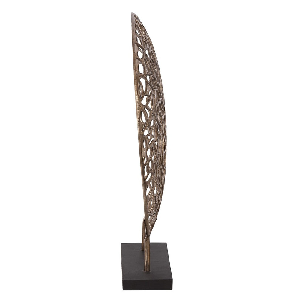 Bronze and Black Abstract Coral Sculpture By Homeroots | Sculptures | Modishstore - 3