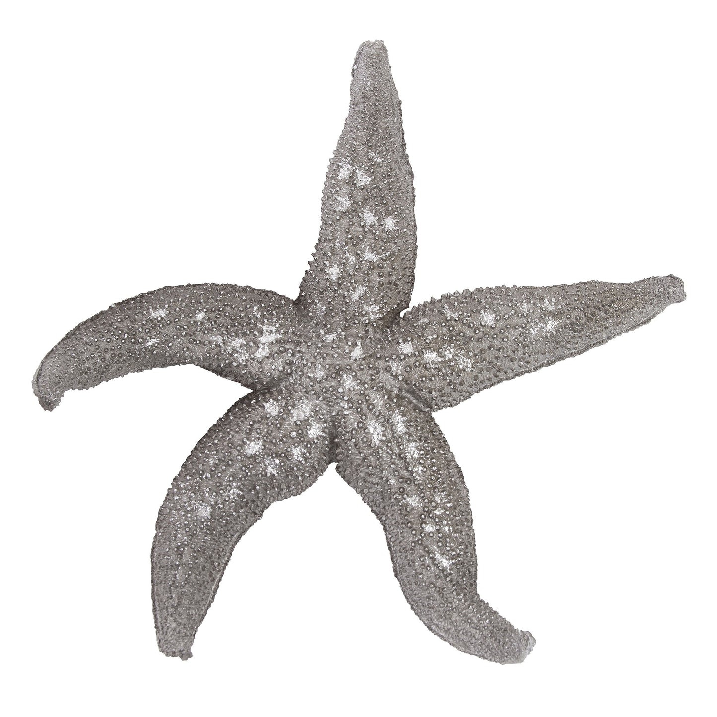 19" Silver Pewter Textured Starfish Wall Art By Homeroots | Wall Decor | Modishstore