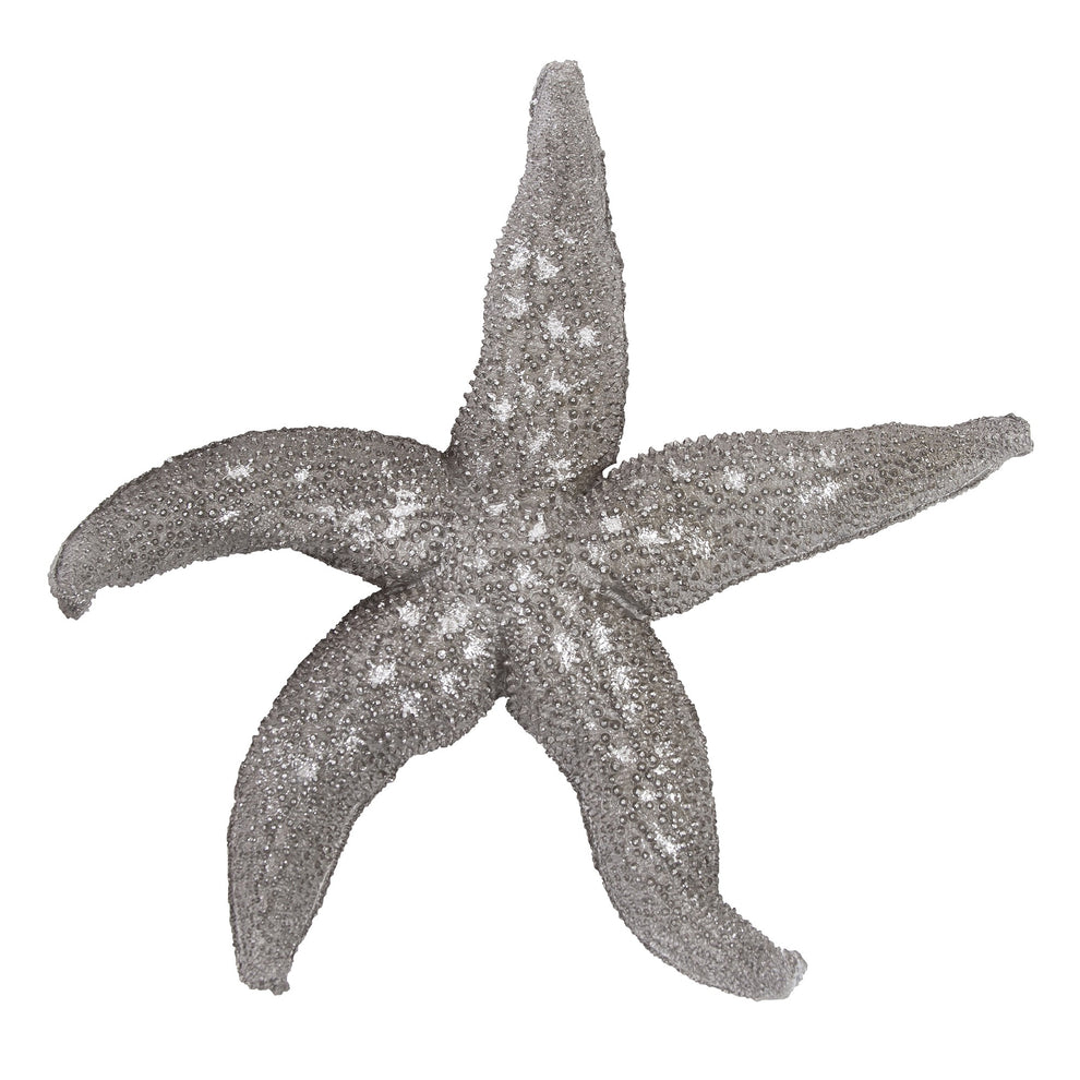 19" Silver Pewter Textured Starfish Wall Art By Homeroots | Wall Decor | Modishstore - 2