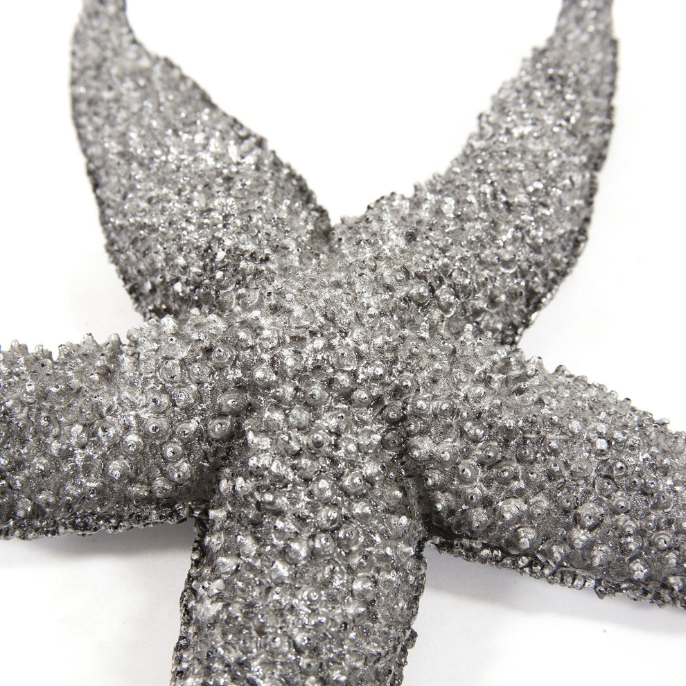 19" Silver Pewter Textured Starfish Wall Art By Homeroots | Wall Decor | Modishstore - 5