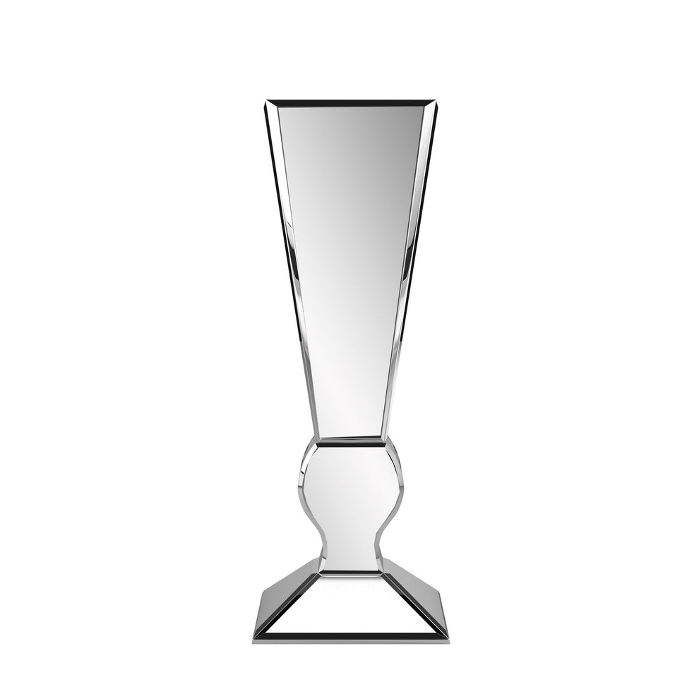 Beveled Mirrored Panel Art Deco Tall Vase By Homeroots | Vases | Modishstore - 2