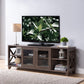 Modern Rustic Walnut Oak TV Console Cabinet By Homeroots