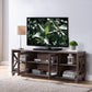 Modern Rustic Walnut Oak TV Console Cabinet By Homeroots | TV Stands | Modishstore - 2