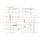 Contemporary Large White and Gold Geo Grid Wall Art By Homeroots | Wall Decor | Modishstore - 2