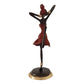 Bronze Figurine of an African Dancer in Red Dress By Homeroots | Sculptures | Modishstore - 3