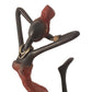 Bronze Figurine of an African Dancer in Red Dress By Homeroots | Sculptures | Modishstore - 7