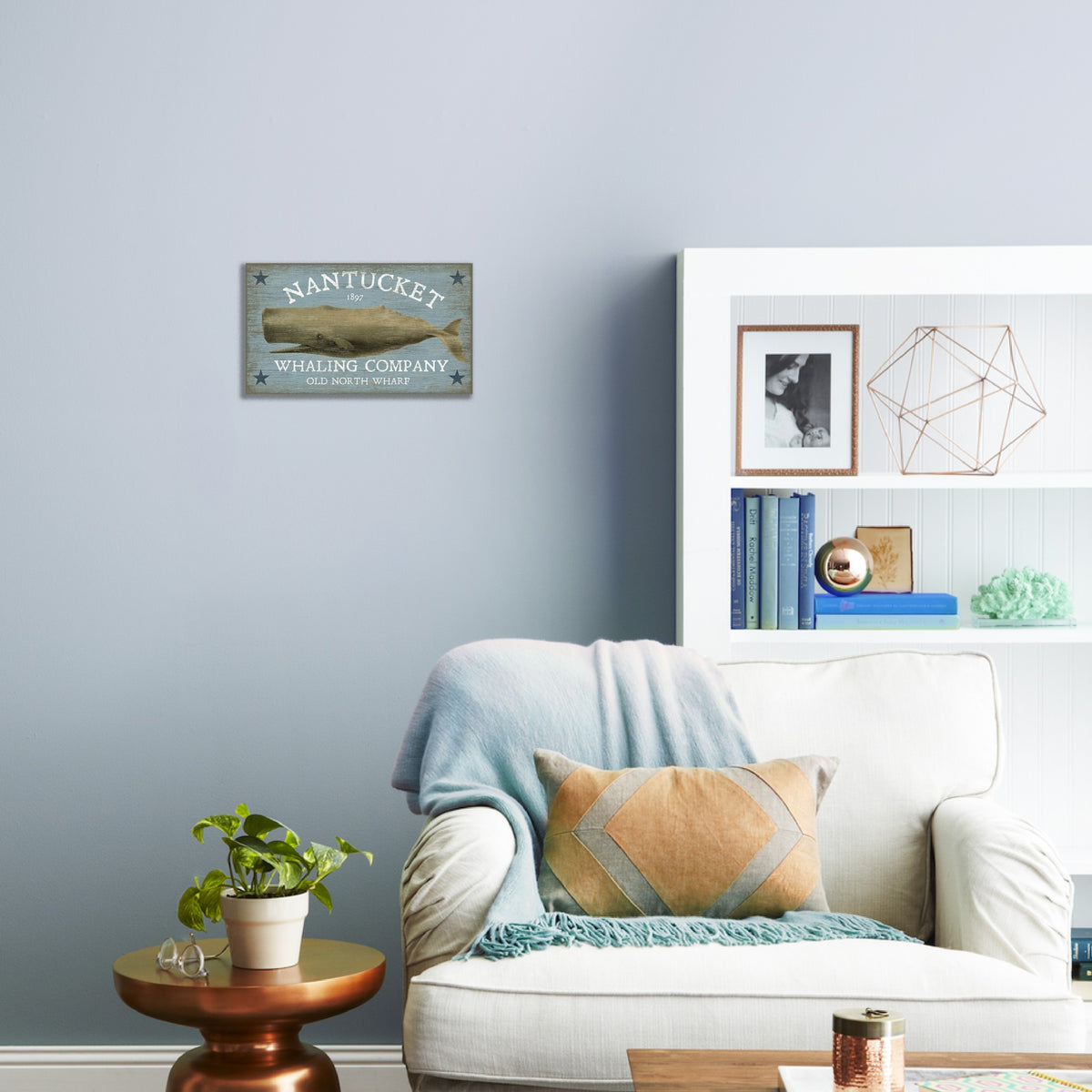 c1897 Grey Whale Large Wall Decor By Homeroots | Wall Decor | Modishstore