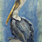 Blue Watercolor Pelican Wall Art By Homeroots | Wall Painting | Modishstore