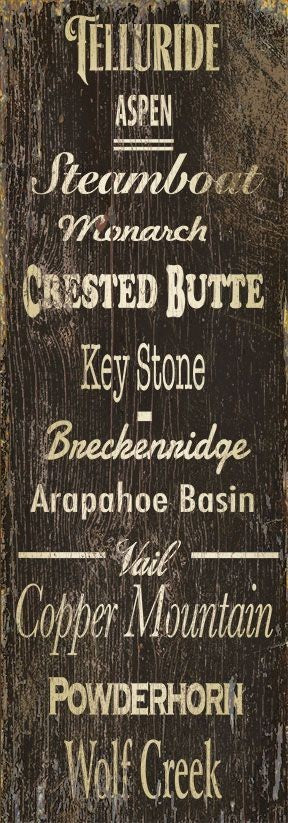 Popular Ski Resorts XL Wall Décor By Homeroots | Wall Decor | Modishstore