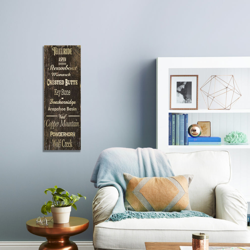 Popular Ski Resorts XL Wall Décor By Homeroots | Wall Decor | Modishstore - 2