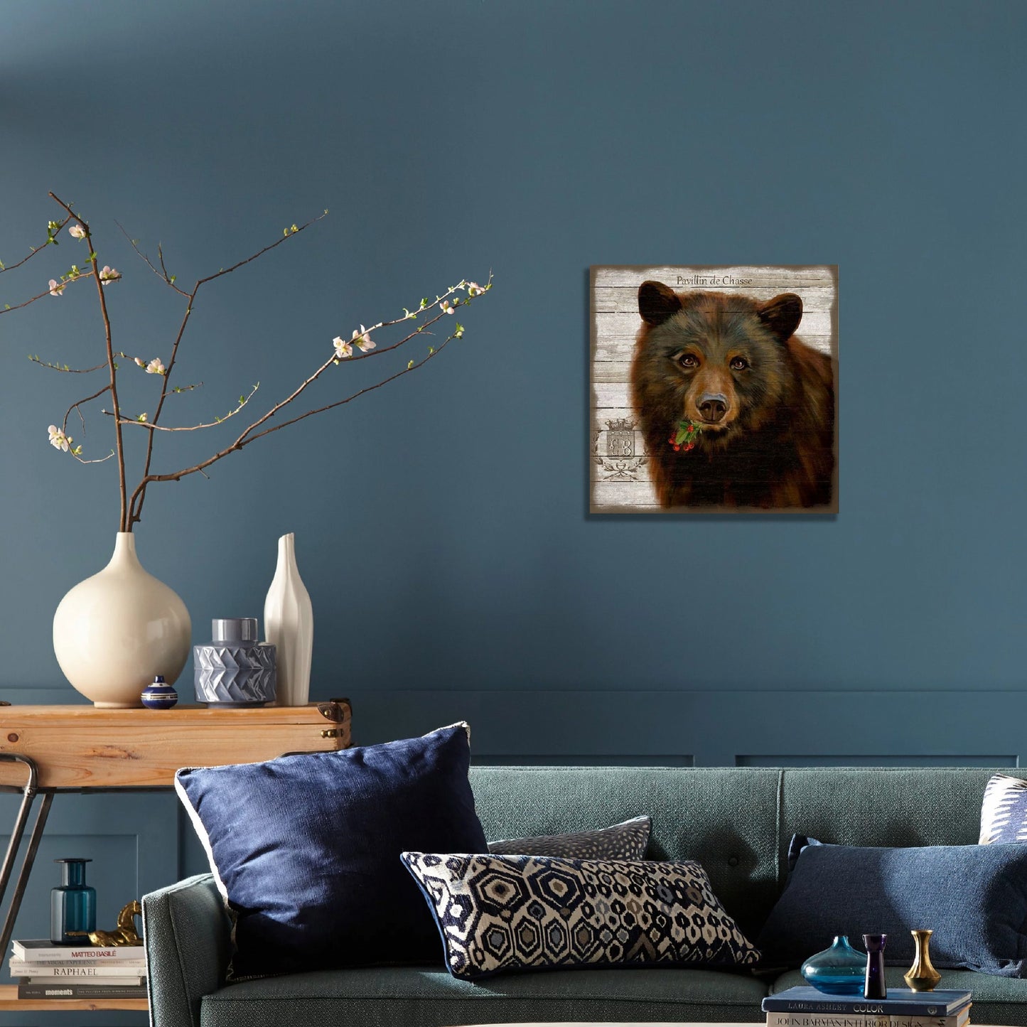 Vintage French Chocolate Brown Bear Wall Art By Homeroots | Wall Decor | Modishstore - 3
