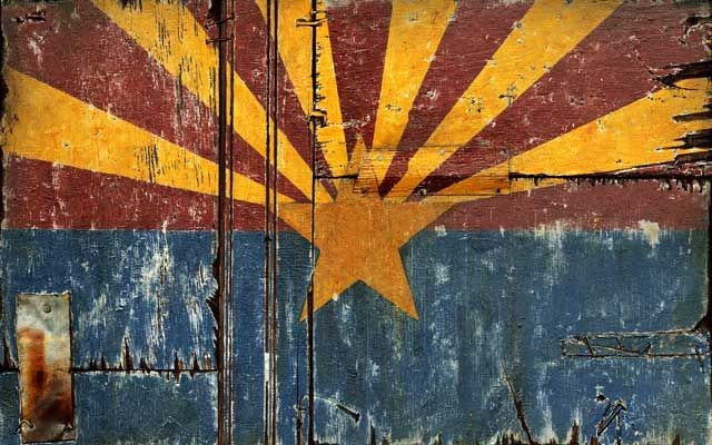 Distressed Arizona Flag Wall Décor By Homeroots | Wall Decor | Modishstore