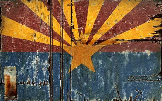 Distressed Arizona Flag Wall Décor By Homeroots | Wall Decor | Modishstore