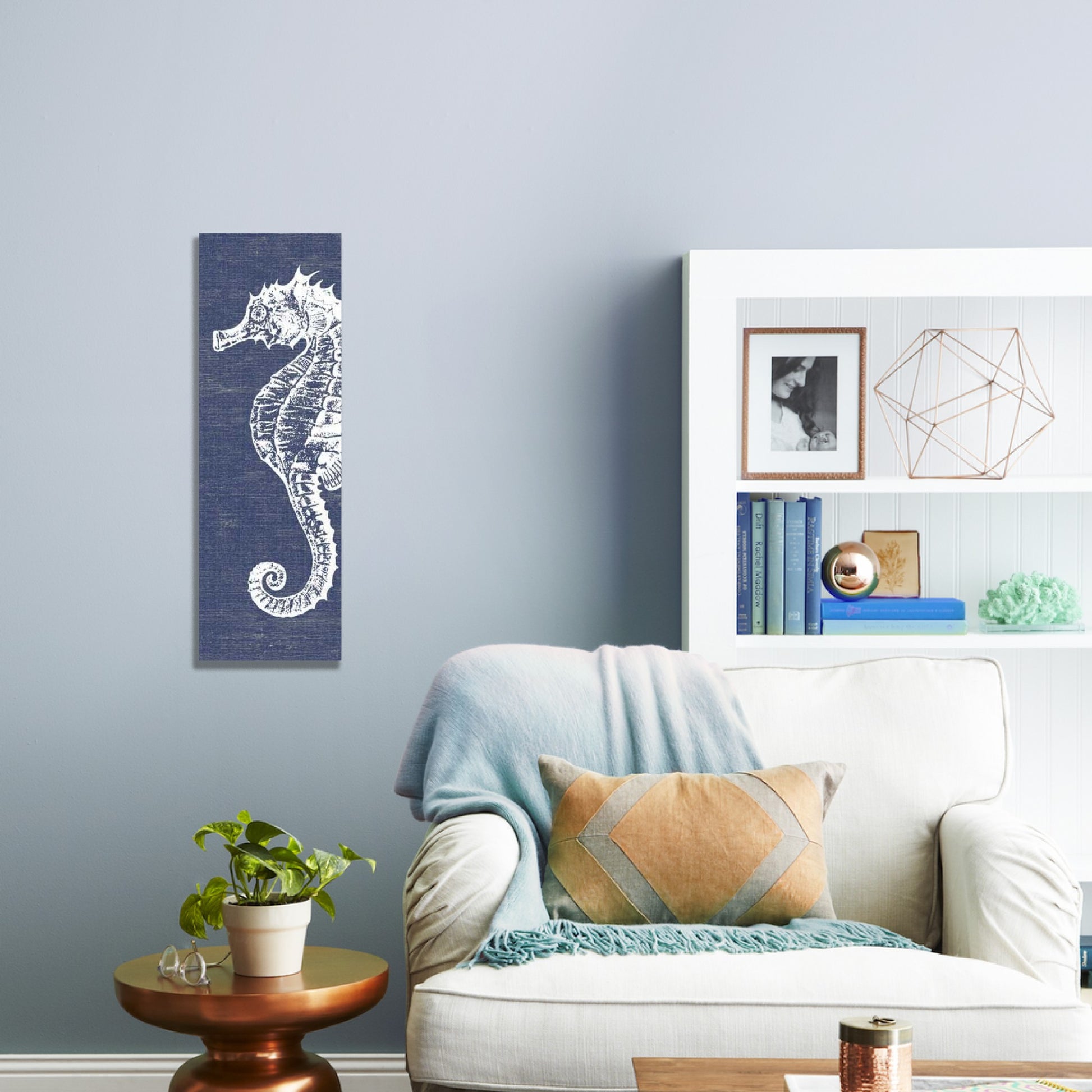 Distressed Seahorse Wall Décor By Homeroots | Wall Decor | Modishstore - 2
