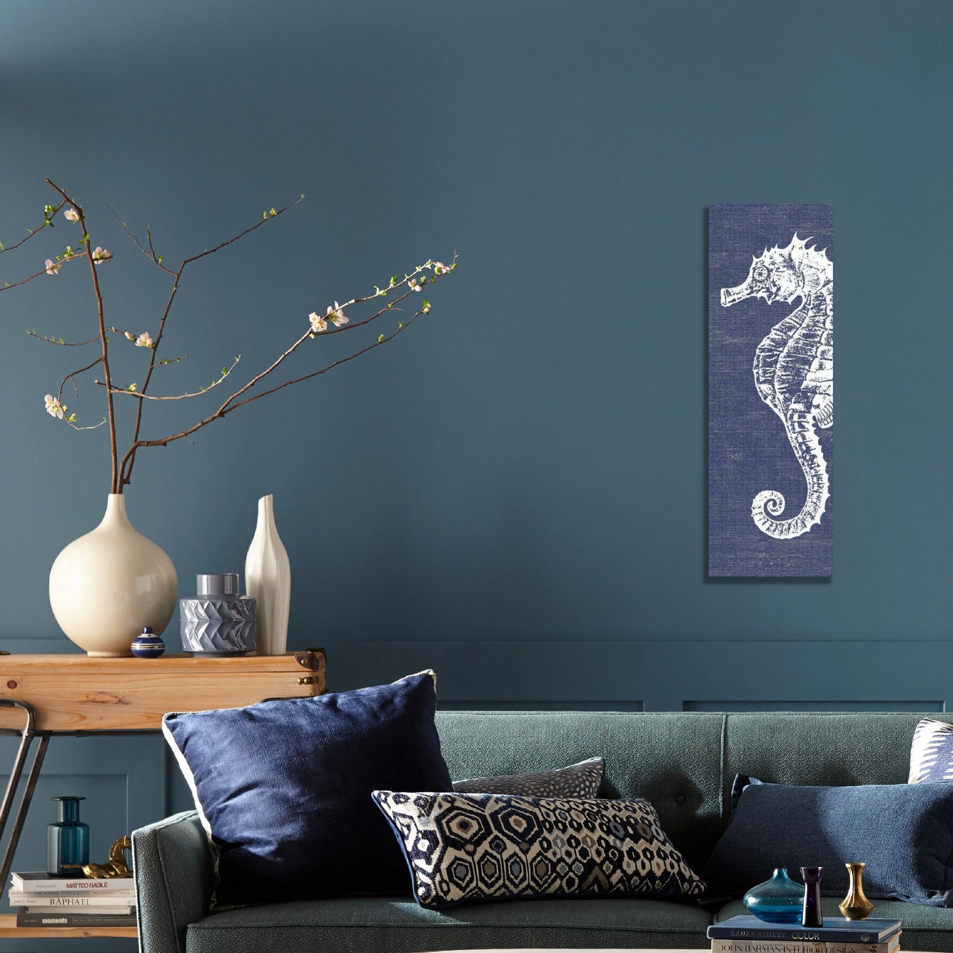 Distressed Seahorse Wall Décor By Homeroots | Wall Decor | Modishstore - 3