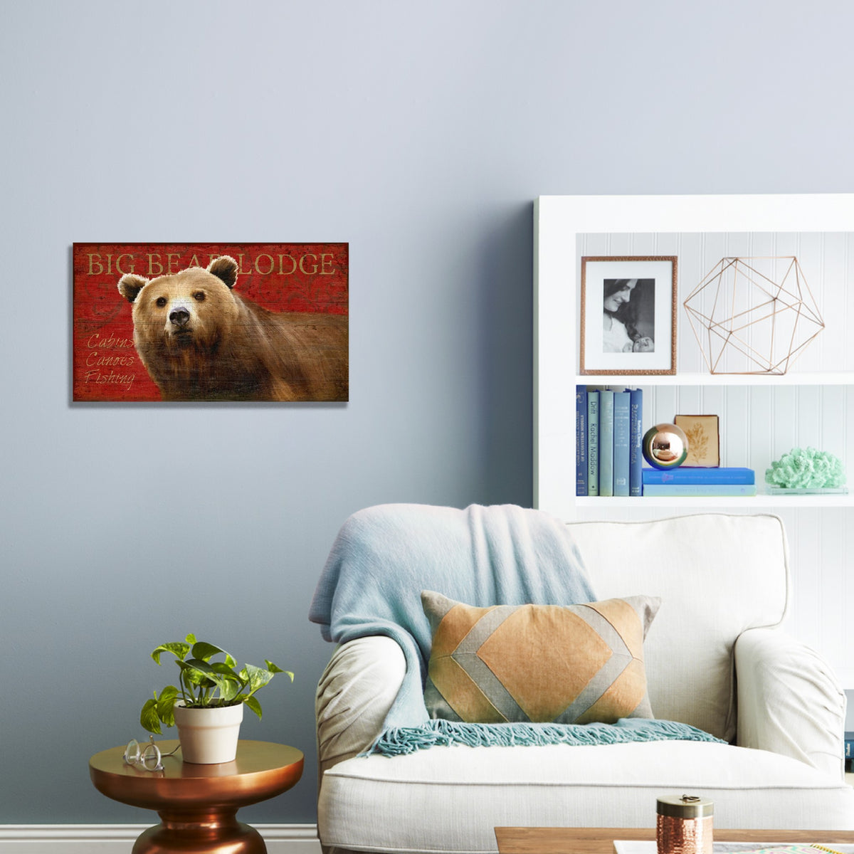 Distressed Bear Wood Wall Décor By Homeroots | Wall Decor | Modishstore