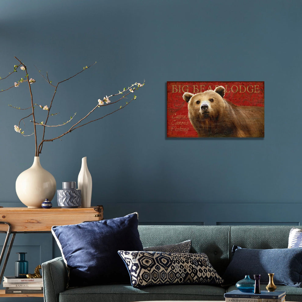 Distressed Bear Wood Wall Décor By Homeroots | Wall Decor | Modishstore - 2