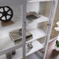 Gray Cornice Molding Double Door Curio Cabinet By Homeroots | Cabinets | Modishstore - 2