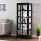 Dynasty Contemporary Black And White Tall Curio Cabinet By Homeroots | Cabinets | Modishstore