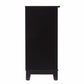 Black And Cane Bamboo Accent Storage Cabinet By Homeroots | Cabinets | Modishstore - 5