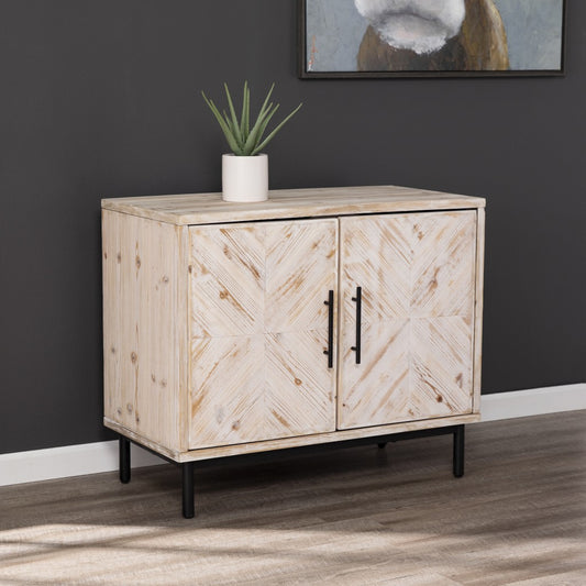 Modern Farmhouse Rustic Natural Accent Storage Cabinet By Homeroots | Cabinets | Modishstore