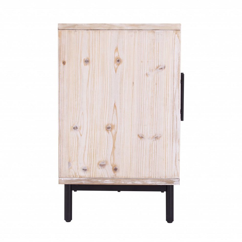 Modern Farmhouse Rustic Natural Accent Storage Cabinet By Homeroots | Cabinets | Modishstore - 6