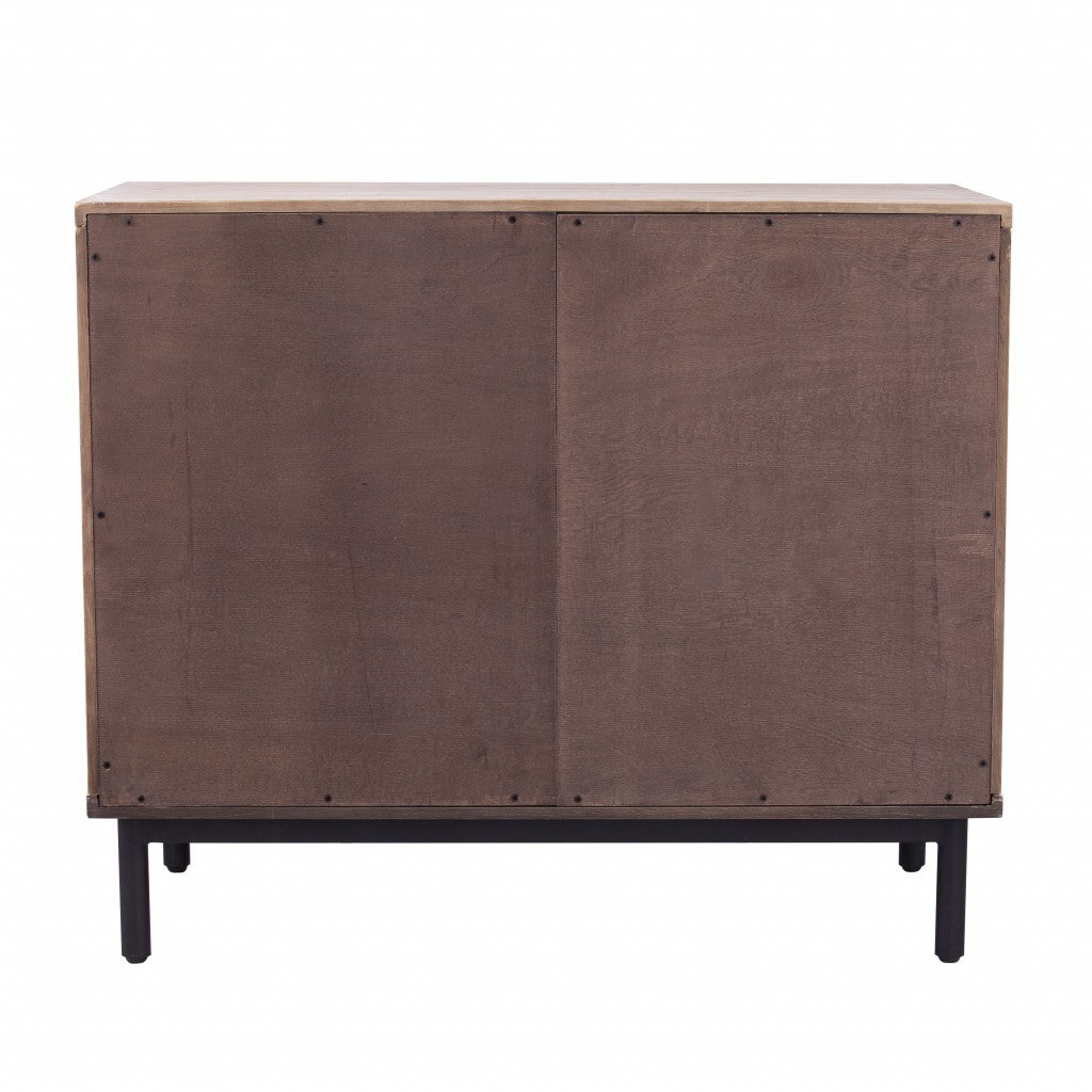 Modern Farmhouse Rustic Natural Accent Storage Cabinet By Homeroots | Cabinets | Modishstore - 7