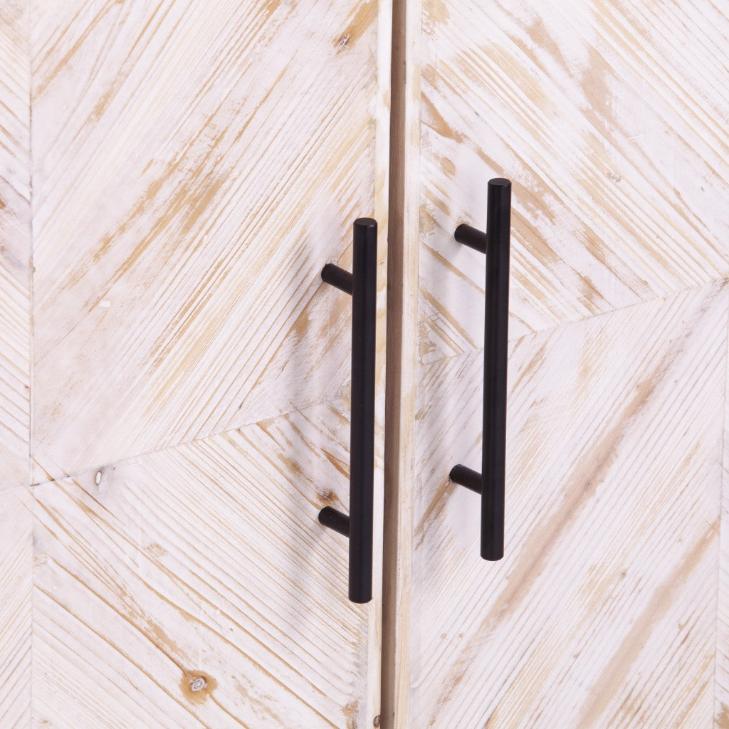 Modern Farmhouse Rustic Natural Accent Storage Cabinet By Homeroots | Cabinets | Modishstore - 9