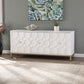 White And Gold Moroccan Dynasty Three Door Accent Cabinet By Homeroots | Cabinets | Modishstore