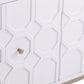 White And Gold Moroccan Dynasty Three Door Accent Cabinet By Homeroots | Cabinets | Modishstore - 9