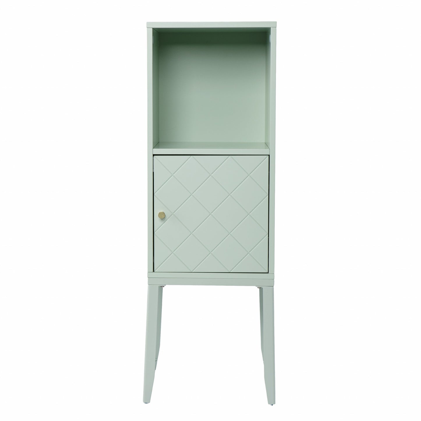 Pale Green Crosshatch Accent Storage Cabinet By Homeroots | Cabinets | Modishstore - 4